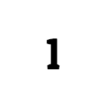 white circle with number 1
