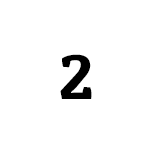 white circle with number 2