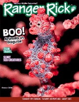 Cover of Ranger Rick magazine with seahorse
