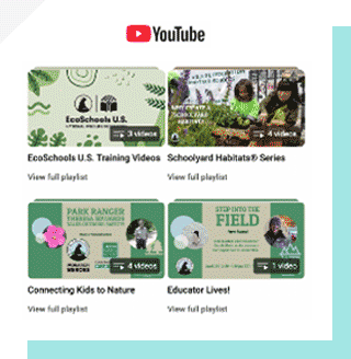 Screenshot of EcoSchools U.S. YouTube channel