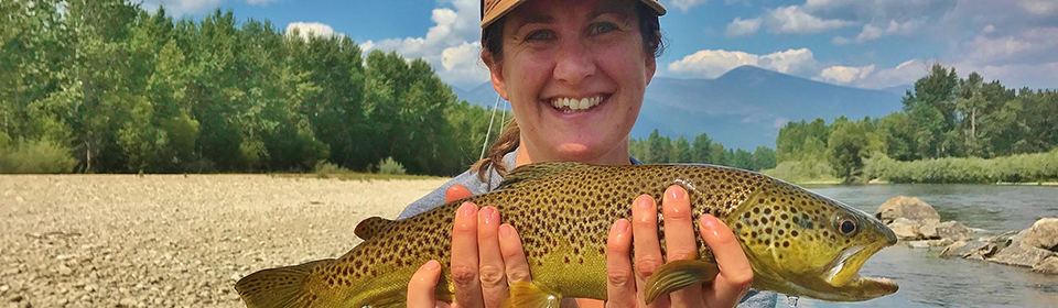 Female Holding Fish